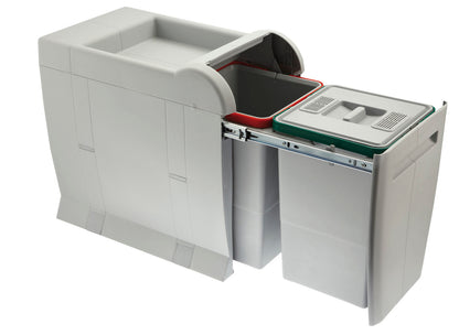 Elletipi City Waste Bin Pullout with Polymer Housing for Waste Separation