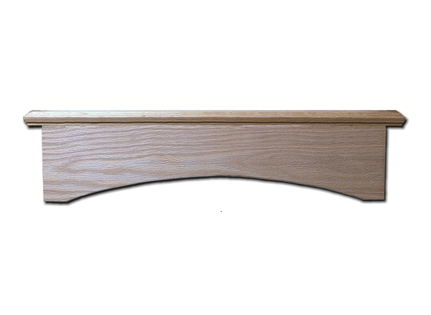 Castlewood Arched Plain Valance Wood Range Hood Base