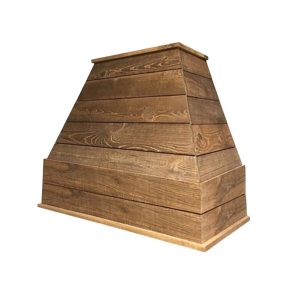Castlewood SY-WCSXLRH Rustic Shiplap Range Hood without Extension