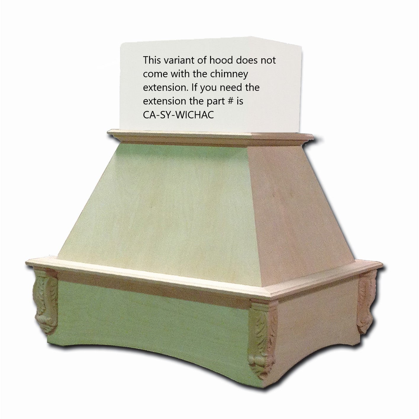 Castlewood SY-WICHGHAC Acanthus Island Chimney Range Hood without Extension