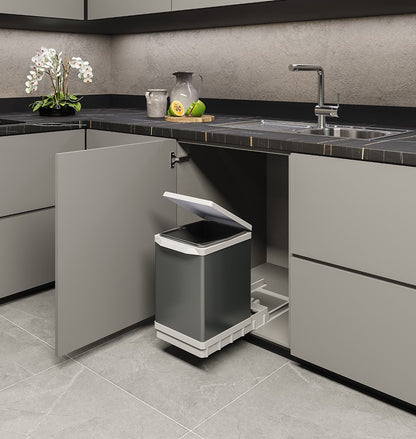 Elletipi Tower Waste Bin Pullout Kit with Thermoplastic Slider