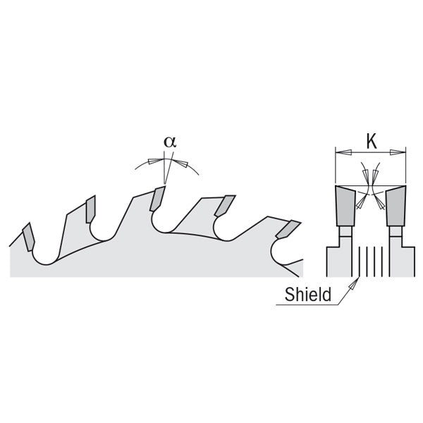 CMT Adjustable Chrome-Coated Scoring Saw Blade