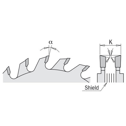 CMT Adjustable Chrome-Coated Scoring Saw Blade
