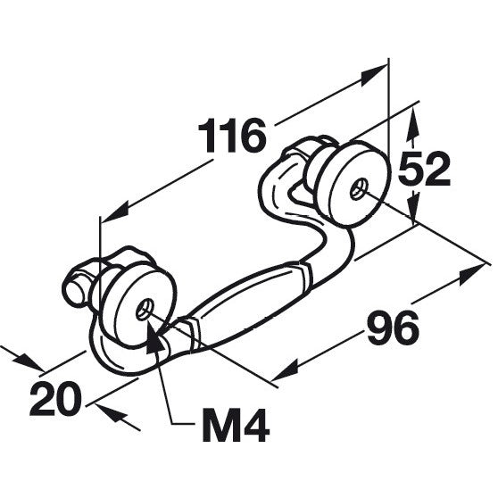 Hafele Charleston Bail Pull