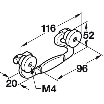 Hafele Charleston Bail Pull