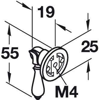 Hafele Charleston Bail Pull, Pendant