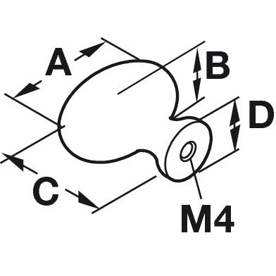 Hafele Chelsea Knob, Classic
