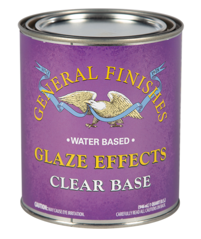 General Finishes Water Based Glaze Clear Base, Finish Effects