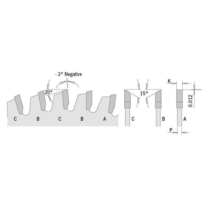 CMT Super Fine Finishing Sliding Compound Saw Blade