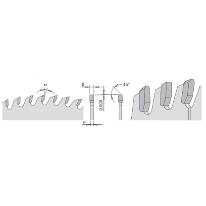 CMT Thin Stock Non-Ferrous Metal Saw Blade, PVC Blades
