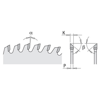 CMT Low Noise & Chrome Coated Cut-Off Circual Saw Blade, For Two-Sided Melamine