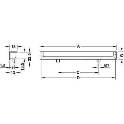 Hafele Cooper Recess Pull