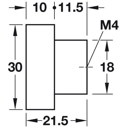 Hafele District Knob