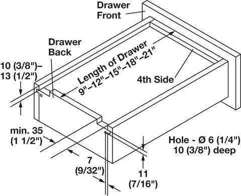 Grass Dynapro 2.0 16 Concealed Undermount Drawer Slide