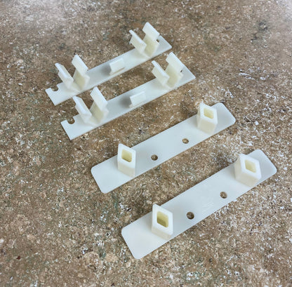 False Front Cabinet Clip Set (2 male and 2 female clips, screws included)