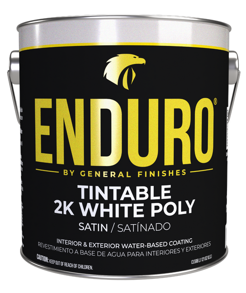 General Finishes White 2K Poly Top Coat, Water Based