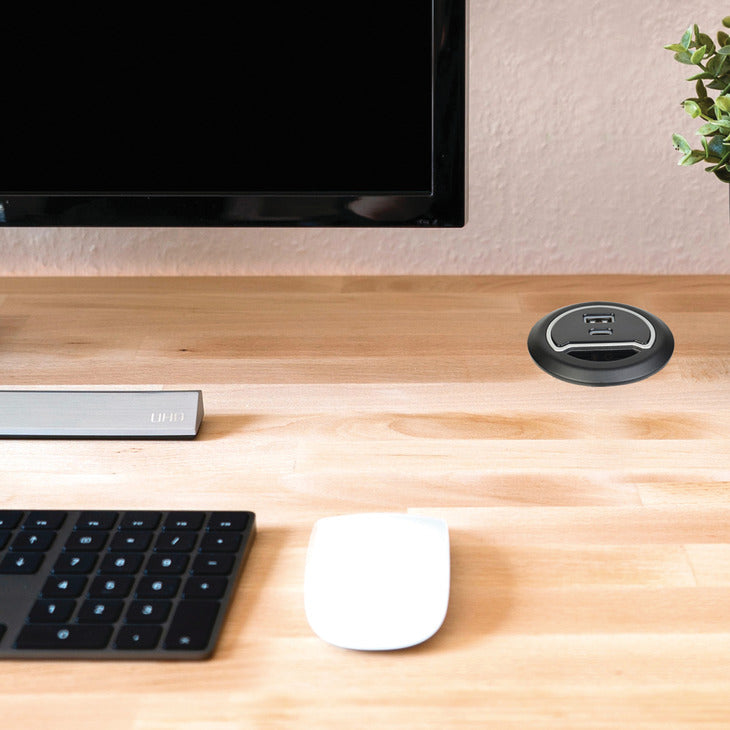 Hafele Grommet Mount Power Station with USB-A/USB-C Power Delivery