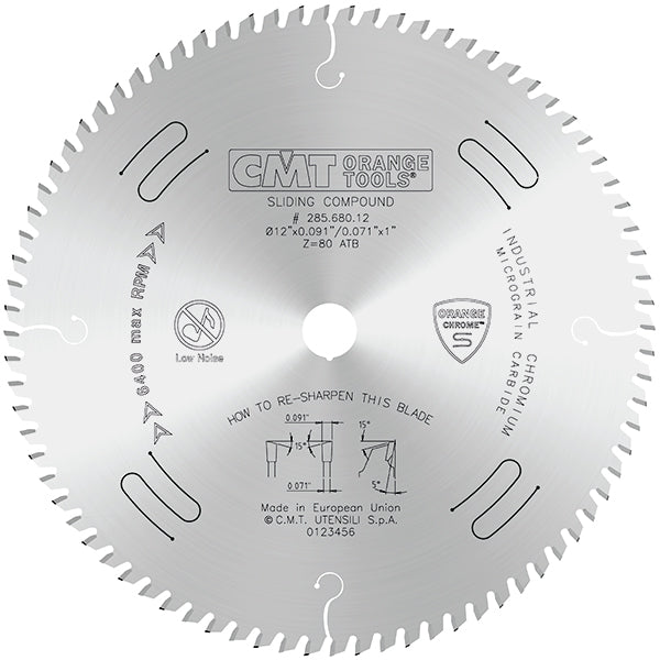 CMT Fine Finishing Sliding Compound Saw Blade