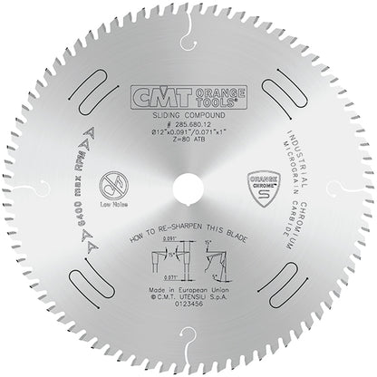 CMT Fine Finishing Sliding Compound Saw Blade