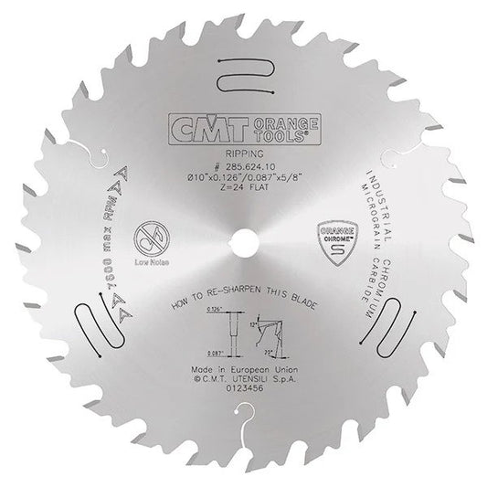 CMT Ripping Blade - Orange Chrome Saw Blade
