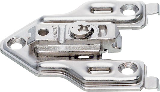 Blum 0 mm Cam Adjustable Screw-On Off-Center Mount Face Frame Adaptor European Mounting Plate