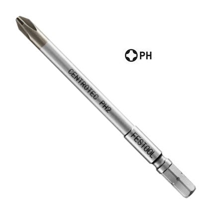 Festool 500845 Centrotec Phillips #2 Driver Bit 100mm, 2 Pack