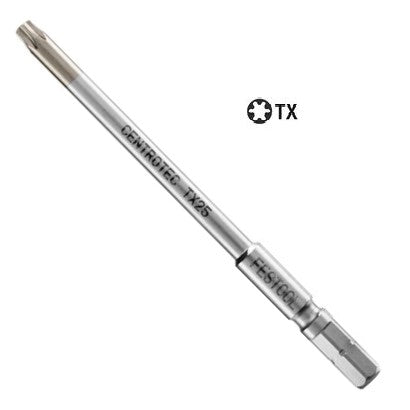 Festool 500849 Centrotec Torx 25 Driver Bit 100mm, 2 Pack