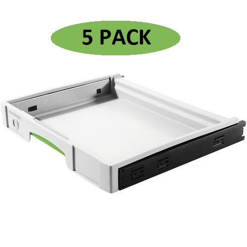 Festool 500767 SYS-AZ Systainer Drawer Set (5 included)